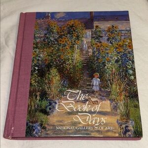 Vintage The Book of Days calendar Journal Hardcover National Gallery of Art 80s